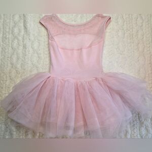 Pink Ballet Tutu Leotard Dress Mesh Bodice Toddler Girls